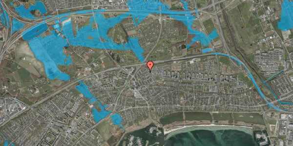 Oversvømmelsesrisiko fra vandløb på Stærebo 12, 2665 Vallensbæk Strand