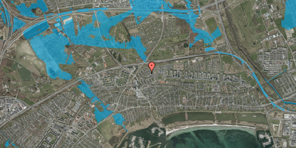 Oversvømmelsesrisiko fra vandløb på Stærebo 23, 2665 Vallensbæk Strand