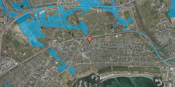 Oversvømmelsesrisiko fra vandløb på Stærebo 40, 2665 Vallensbæk Strand