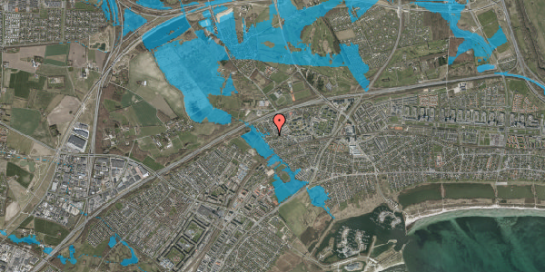 Oversvømmelsesrisiko fra vandløb på Torbenfeldvej 19, 2665 Vallensbæk Strand