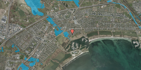 Oversvømmelsesrisiko fra vandløb på Valløvej 3, 2665 Vallensbæk Strand