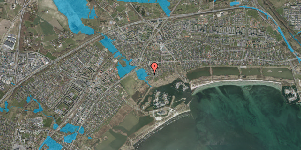 Oversvømmelsesrisiko fra vandløb på Valløvej 6, 2665 Vallensbæk Strand