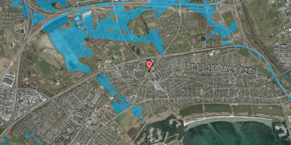 Oversvømmelsesrisiko fra vandløb på Vejlegårdsparken 2, 4. 43, 2665 Vallensbæk Strand