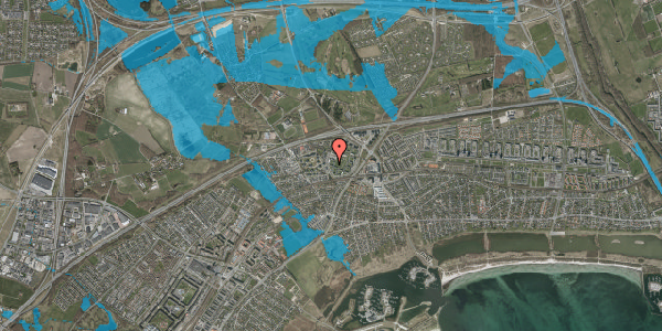 Oversvømmelsesrisiko fra vandløb på Vejlegårdsparken 60, st. 5, 2665 Vallensbæk Strand