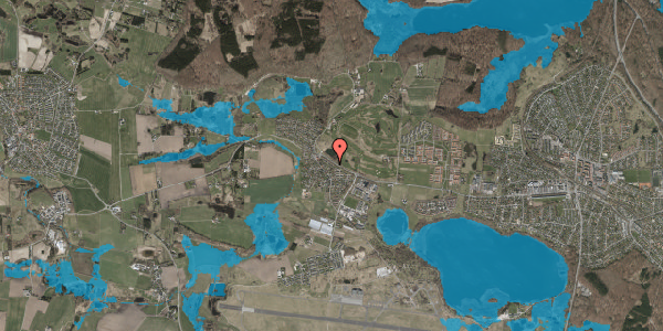 Oversvømmelsesrisiko fra vandløb på Kroparken 14, 3500 Værløse