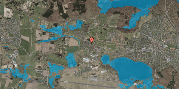 Oversvømmelsesrisiko fra vandløb på Tårnhøjgård 32, 3500 Værløse