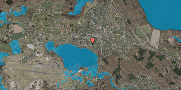 Oversvømmelsesrisiko fra vandløb på Birkevej 18, 3500 Værløse