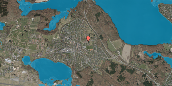 Oversvømmelsesrisiko fra vandløb på Skovgårds Alle 74, 3500 Værløse