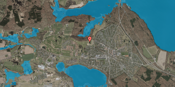 Oversvømmelsesrisiko fra vandløb på Sækkedamsvej 124, 3500 Værløse