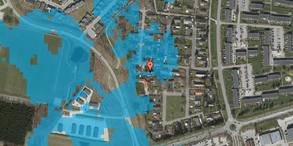 Oversvømmelsesrisiko fra vandløb på Havebovej 7, 3450 Allerød
