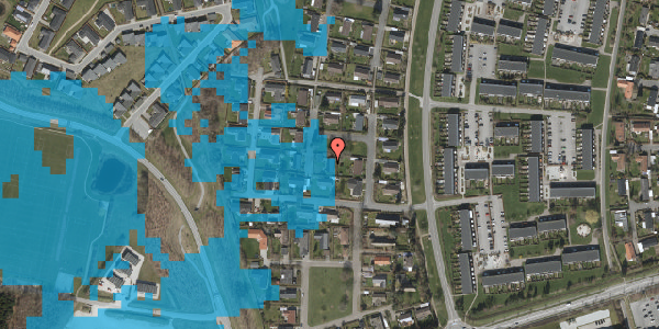 Oversvømmelsesrisiko fra vandløb på Havebovej 32, 3450 Allerød