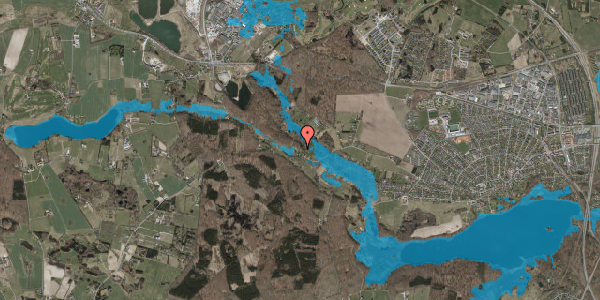 Oversvømmelsesrisiko fra vandløb på Hestetangsvej 210, 3520 Farum