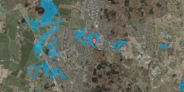 Oversvømmelsesrisiko fra vandløb på Kratbjergvej 2, 3450 Allerød