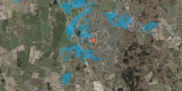 Oversvømmelsesrisiko fra vandløb på Skyttevangen 57, 3450 Allerød