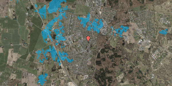 Oversvømmelsesrisiko fra vandløb på Vejgårdsparken 37, 3450 Allerød