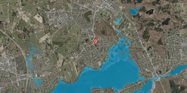 Oversvømmelsesrisiko fra vandløb på Langkærgårdsvej 18, 3460 Birkerød