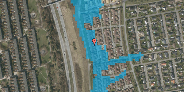 Oversvømmelsesrisiko fra vandløb på Bavnebjærgspark 79, 3520 Farum
