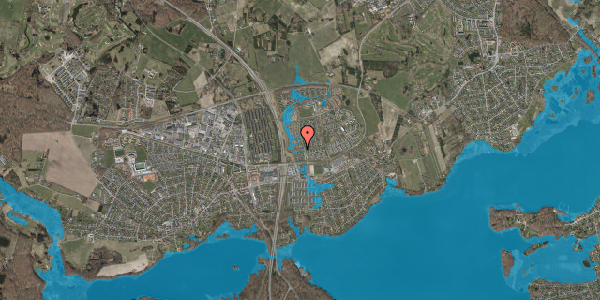 Oversvømmelsesrisiko fra vandløb på Bybækpark 19, 3520 Farum