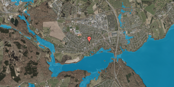 Oversvømmelsesrisiko fra vandløb på Drosselvangen 14, 3520 Farum