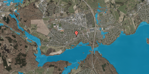 Oversvømmelsesrisiko fra vandløb på Gammelgårdsvej 13, 3520 Farum