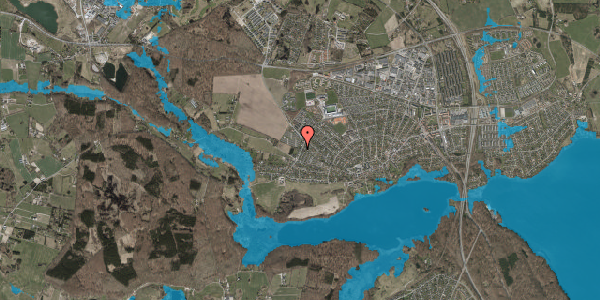 Oversvømmelsesrisiko fra vandløb på Ganløsevej 18, 3520 Farum
