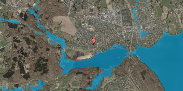 Oversvømmelsesrisiko fra vandløb på Hestetangsvej 19, 3520 Farum