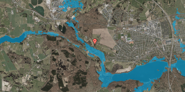Oversvømmelsesrisiko fra vandløb på Hestetangsvej 151, 3520 Farum