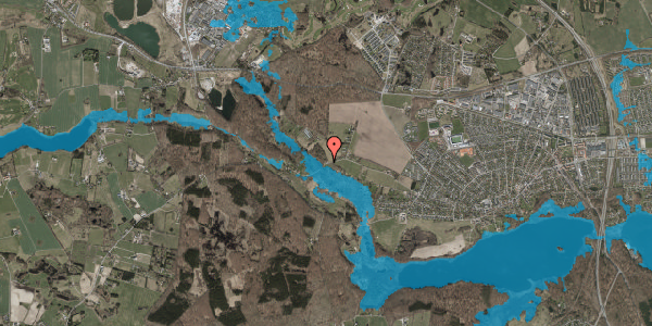 Oversvømmelsesrisiko fra vandløb på Hestetangsvej 153, 3520 Farum