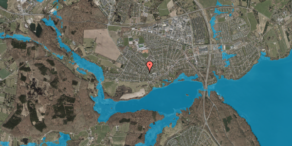 Oversvømmelsesrisiko fra vandløb på Lillevangsvej 26, 3520 Farum