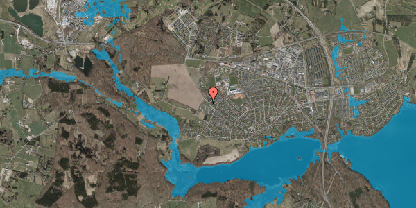 Oversvømmelsesrisiko fra vandløb på Lillevangsvej 93, 3520 Farum