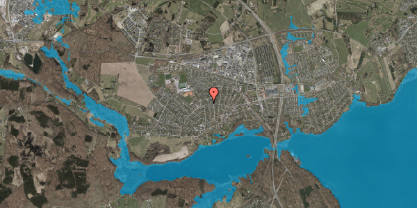 Oversvømmelsesrisiko fra vandløb på Nordtoftevej 40, 3520 Farum