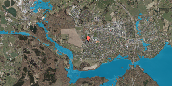Oversvømmelsesrisiko fra vandløb på Røsevangen 6, 3520 Farum