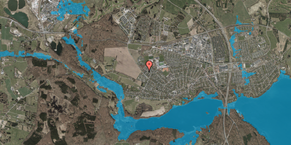 Oversvømmelsesrisiko fra vandløb på Røsevangen 20, 3520 Farum