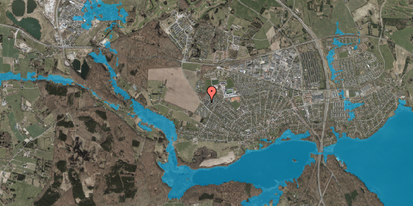 Oversvømmelsesrisiko fra vandløb på Røsevangen 24, 3520 Farum