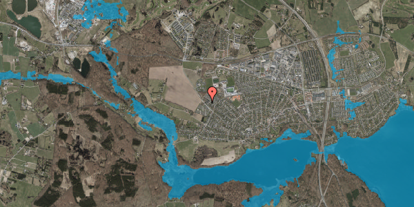 Oversvømmelsesrisiko fra vandløb på Røsevangen 32, 3520 Farum