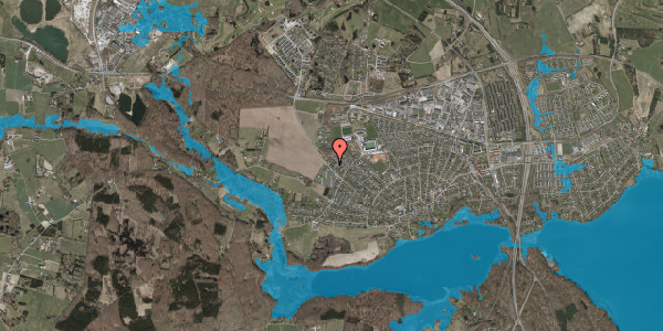 Oversvømmelsesrisiko fra vandløb på Røsevangen 40, 3520 Farum