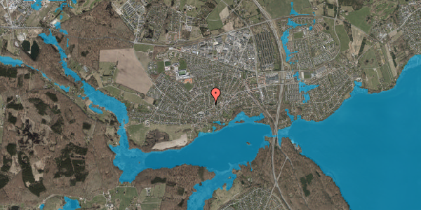 Oversvømmelsesrisiko fra vandløb på Solbakken 6, 3520 Farum