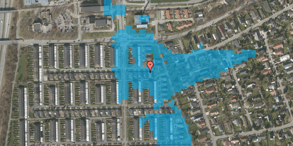 Oversvømmelsesrisiko fra vandløb på Tornehøj 3, 3520 Farum