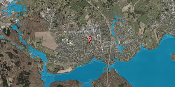 Oversvømmelsesrisiko fra vandløb på Vinkelvej 25, 3520 Farum