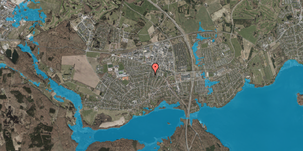 Oversvømmelsesrisiko fra vandløb på Vinkelvej 27, 3520 Farum