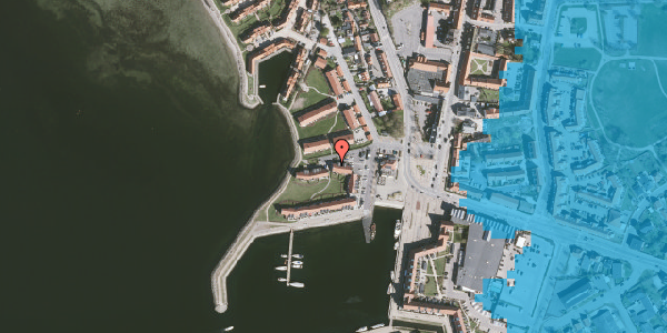 Oversvømmelsesrisiko fra vandløb på Nordkajen 7, 3600 Frederikssund