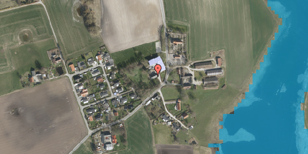 Oversvømmelsesrisiko fra vandløb på Snostrupvej 9, 3600 Frederikssund