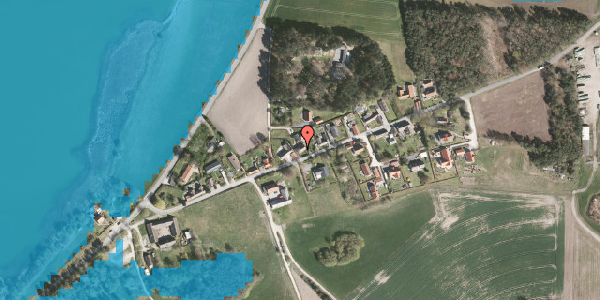 Oversvømmelsesrisiko fra vandløb på Auderød Byvej 13, 3300 Frederiksværk