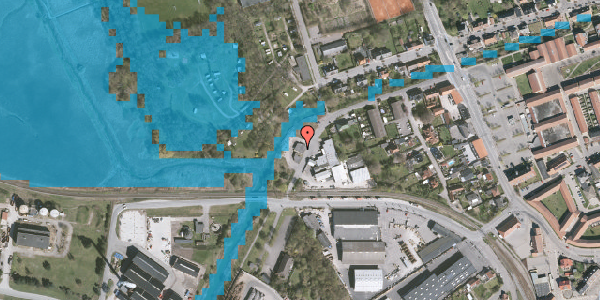 Oversvømmelsesrisiko fra vandløb på Havnevej 4A, 3300 Frederiksværk