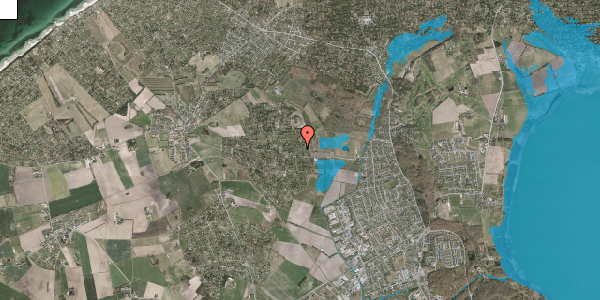 Oversvømmelsesrisiko fra vandløb på Ramsbjergsvinget 6, 3370 Melby