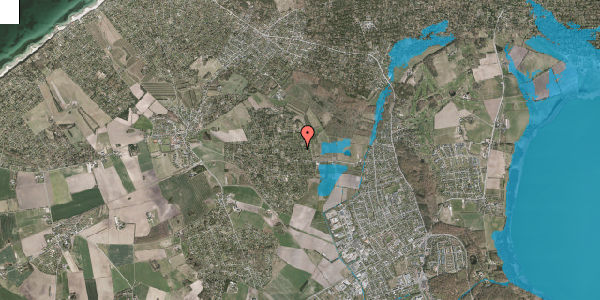 Oversvømmelsesrisiko fra vandløb på Ramsbjergsvinget 10, 3370 Melby