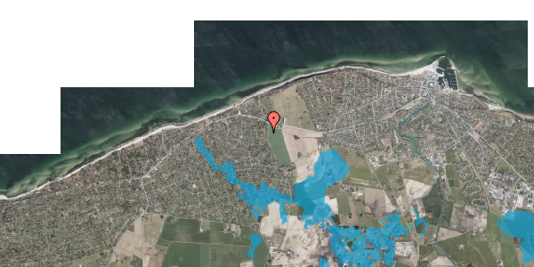 Oversvømmelsesrisiko fra vandløb på Dyrholmen 81, 3250 Gilleleje