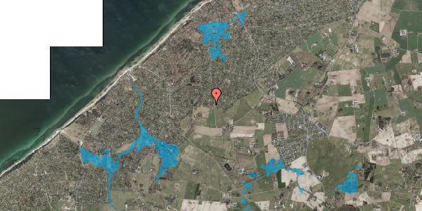 Oversvømmelsesrisiko fra vandløb på Hummel-Haven 9, 3230 Græsted