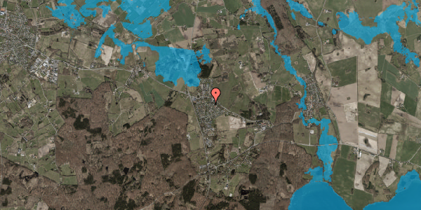 Oversvømmelsesrisiko fra vandløb på Kornbakken 13, 3230 Græsted