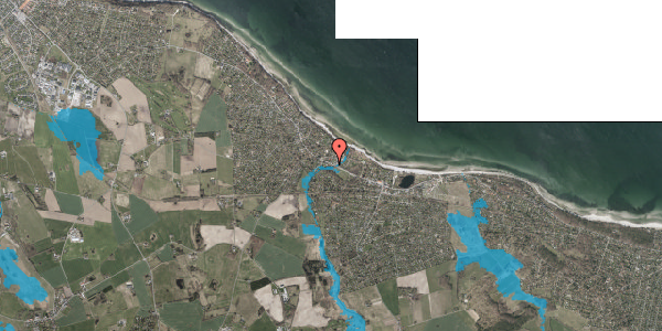 Oversvømmelsesrisiko fra vandløb på Munkerup Strandvej 3, 3120 Dronningmølle